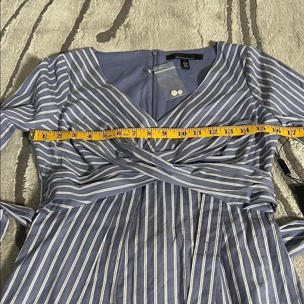 WHBM Poplin Twist-Front Midi Shirt Dress - Picture 11 of 15
